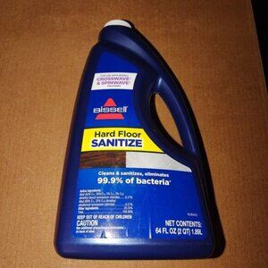 Bissell Hard Floor Sanitizer Liquid Cleaner 64 Oz For Crosswave & Spinwave Machi